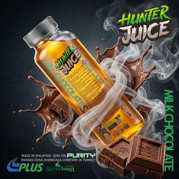 سالت نیکوتین شکلات شیری Milk Chocolate هانترجویس سالت نیکوتین شکلات شیری Milk Chocolate هانترجویس