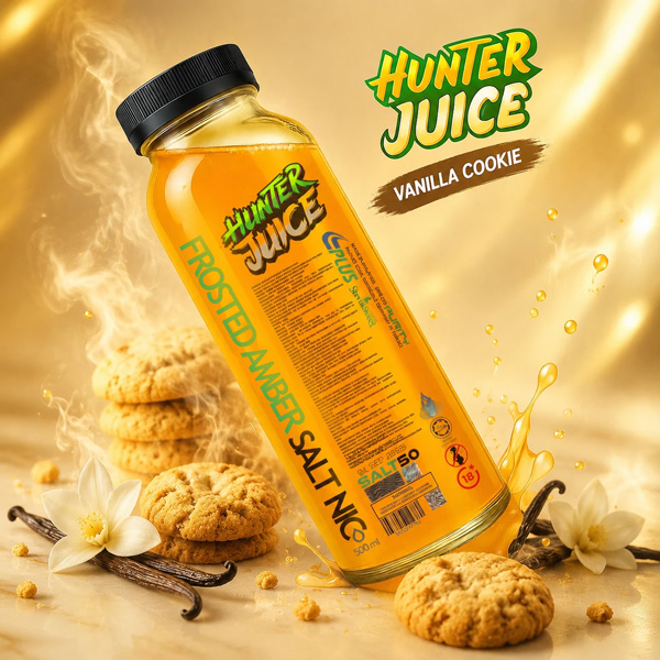 سالت نیکوتین کوکی وانیلی Frosted Amber هانترجویس سالت نیکوتین کوکی وانیلی Frosted Amber هانترجویس