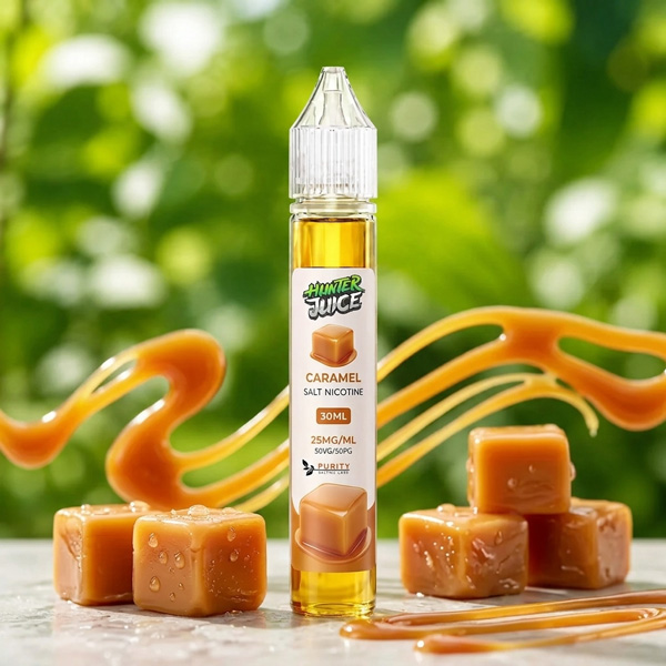 سالت نیکوتین کارامل Caramel هانترجویس 30 میل سالت نیکوتین کارامل Caramel هانترجویس 30 میل