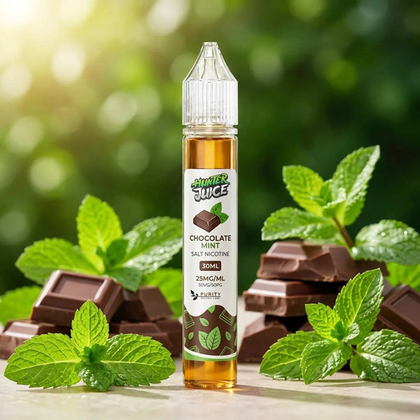 سالت نیکوتین شکلات نعناع Chocolate Mint هانترجویس 30 میل سالت نیکوتین شکلات نعناع Chocolate Mint هانترجویس 30 میل