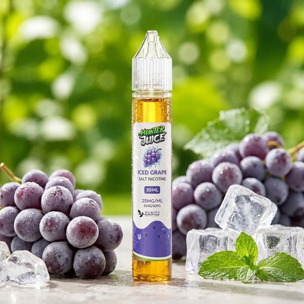 سالت نیکوتین انگور یخی Iced Grape هانترجویس 30 میل سالت نیکوتین انگور یخی Iced Grape هانترجویس 30 میل