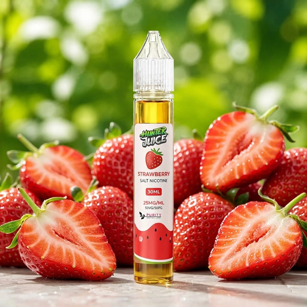 سالت نیکوتین توت فرنگی Strawberry هانترجویس 30 میل سالت نیکوتین توت فرنگی Strawberry هانترجویس 30 میل