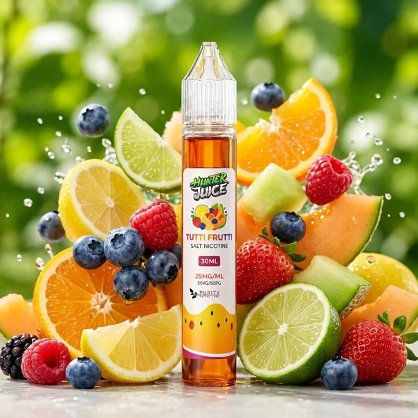 سالت نیکوتین توتی فروتی Tutti Frutti هانترجویس 30 میل سالت نیکوتین توتی فروتی Tutti Frutti هانترجویس 30 میل